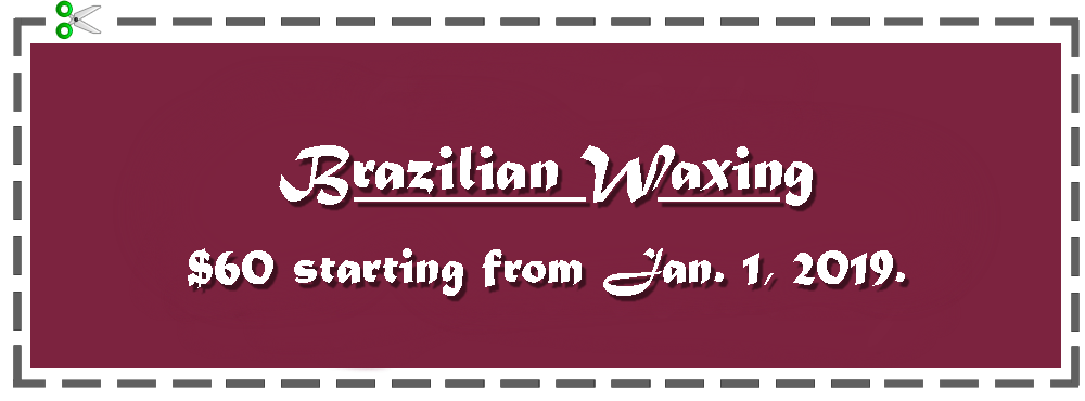 Brazilian Wax promotion