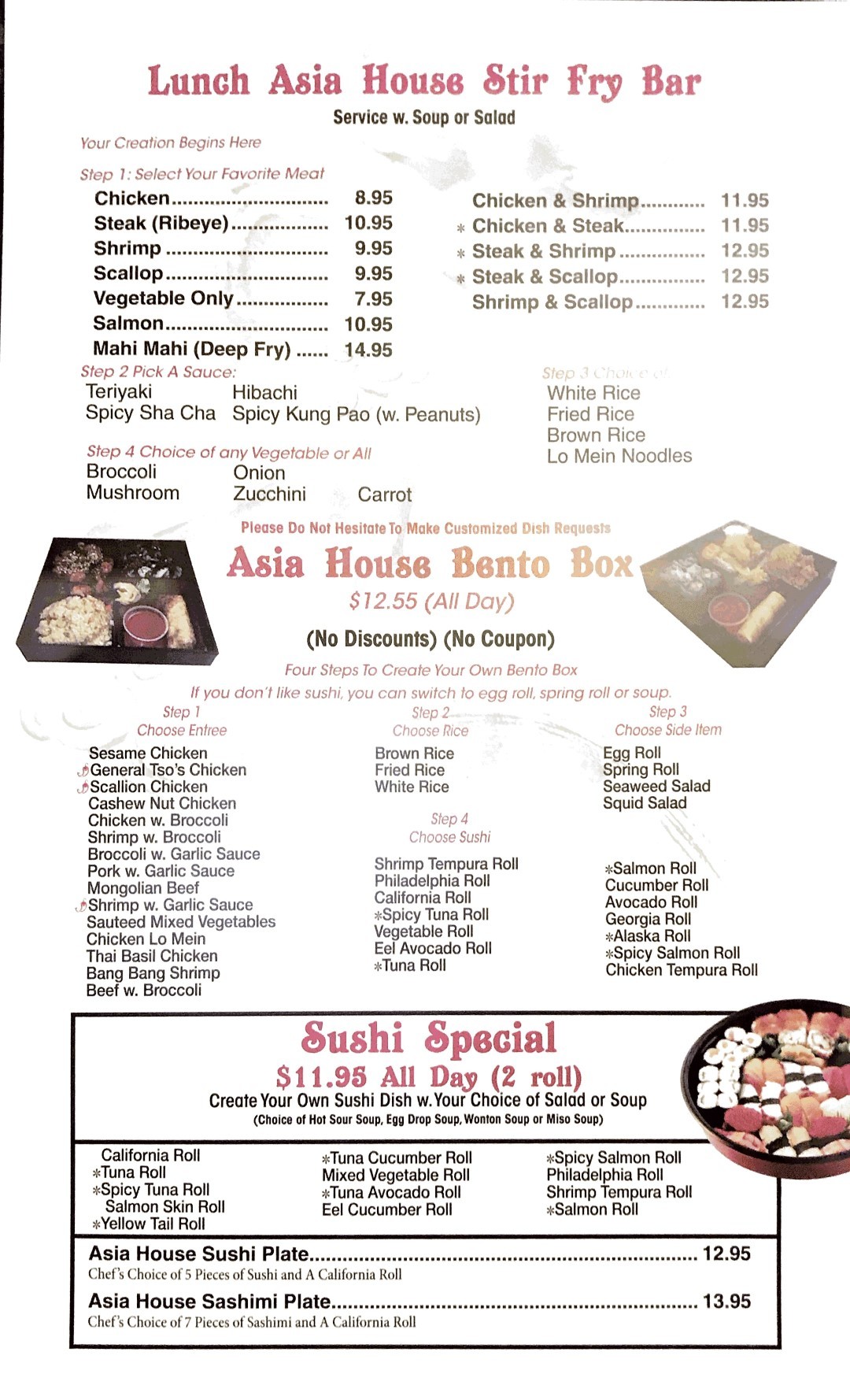lunch menu