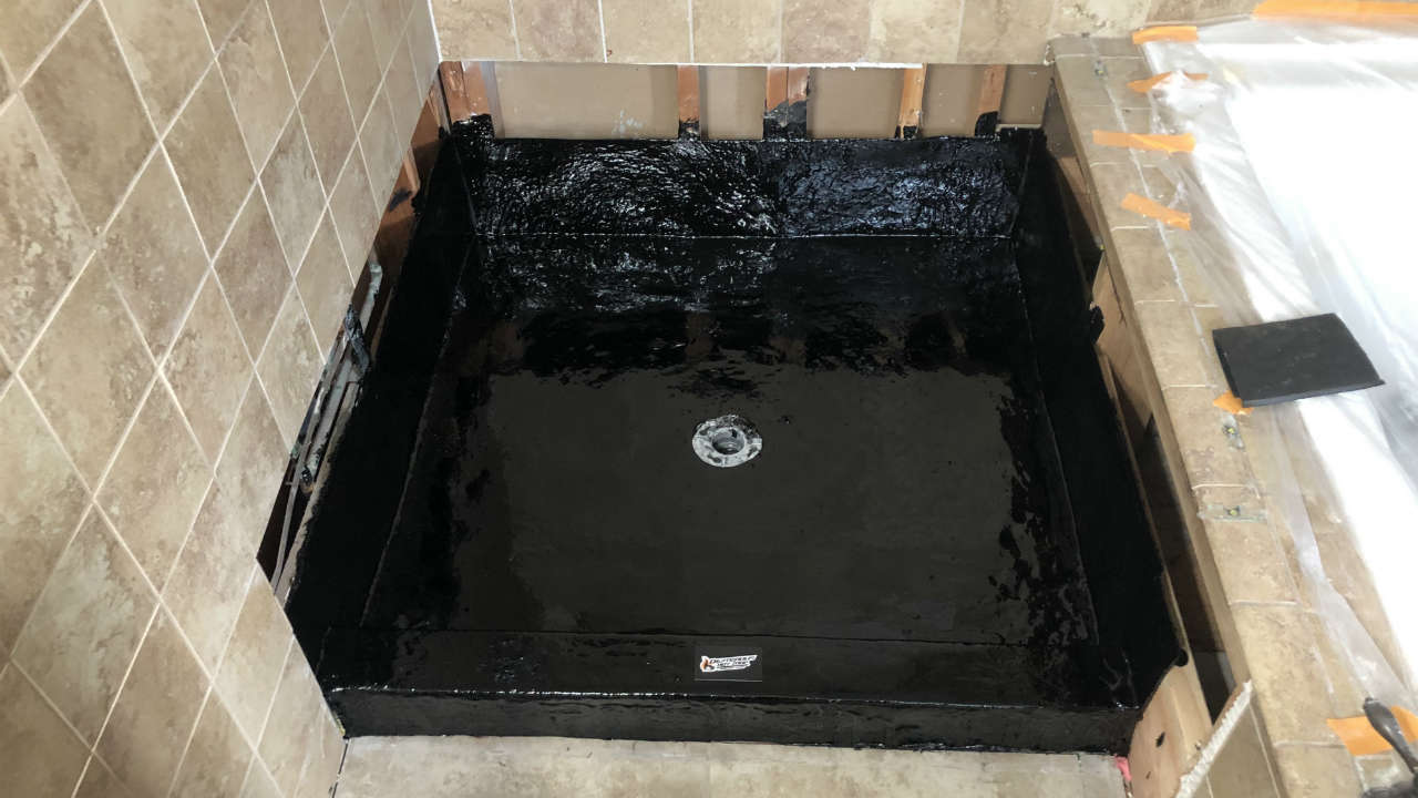 Shower Pan Hot Mop