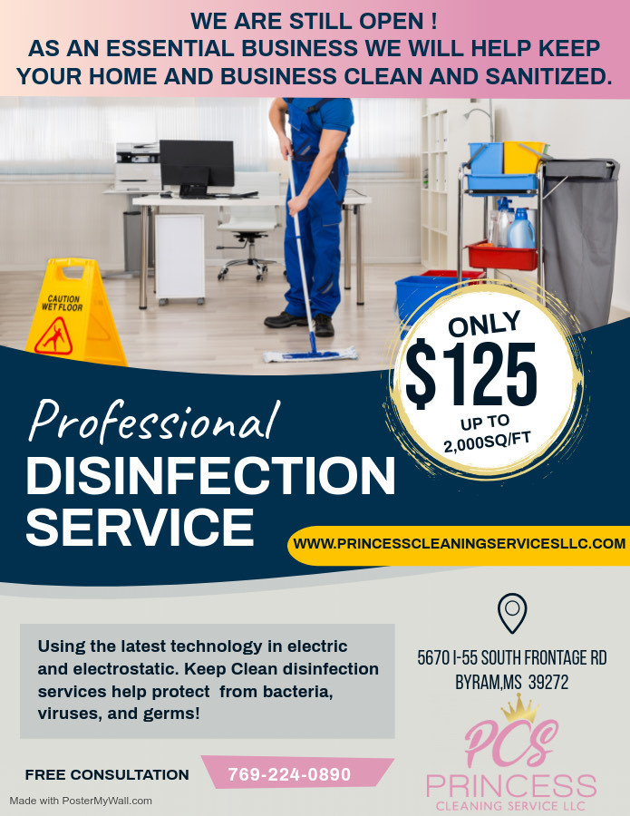 Cleaning Company in Byram, MS (769) 2240890 Princess Cleaning