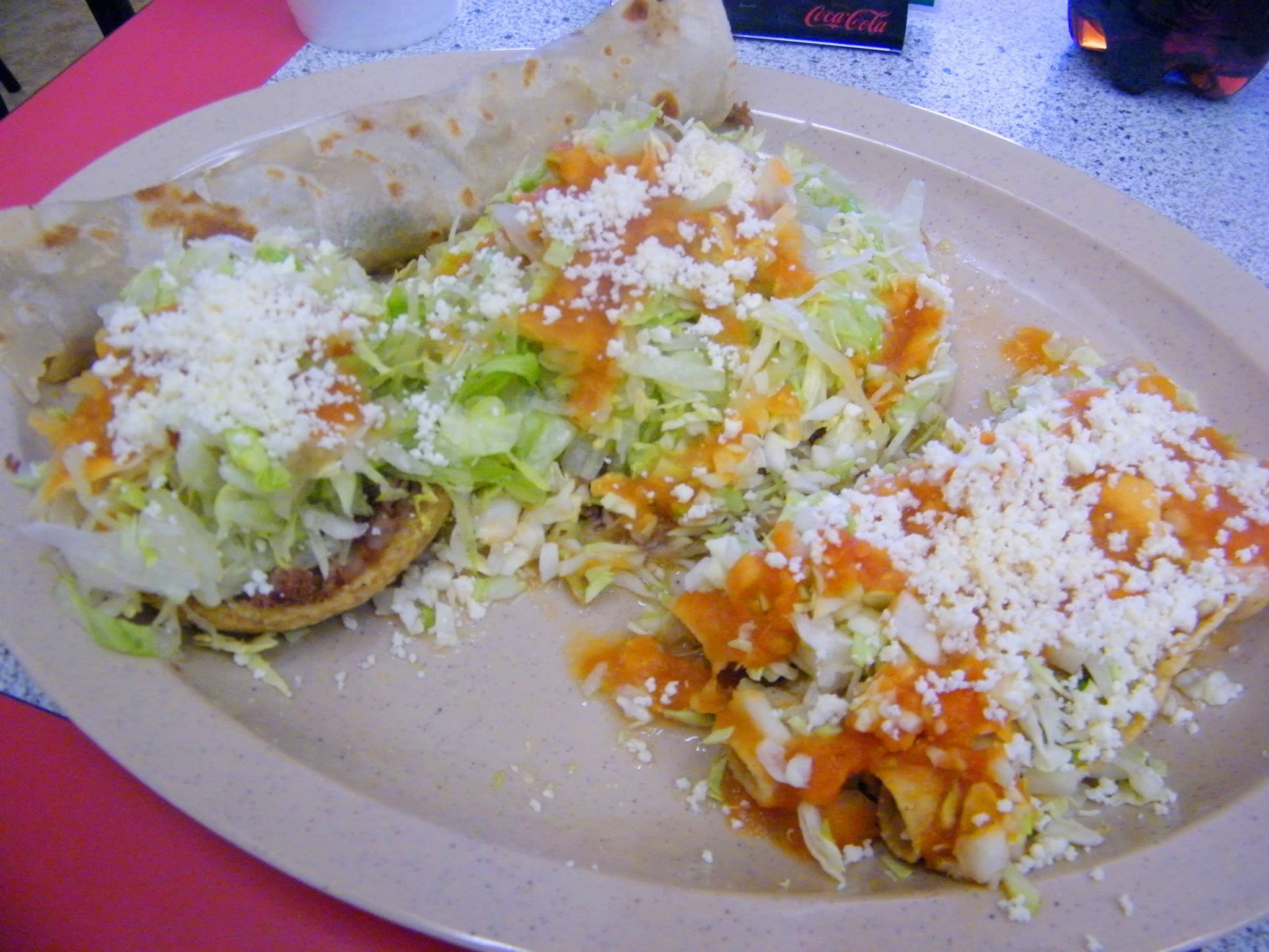 Homemade Mexican food in El Centro, CA (442) 2835090 Flautas & Sopes