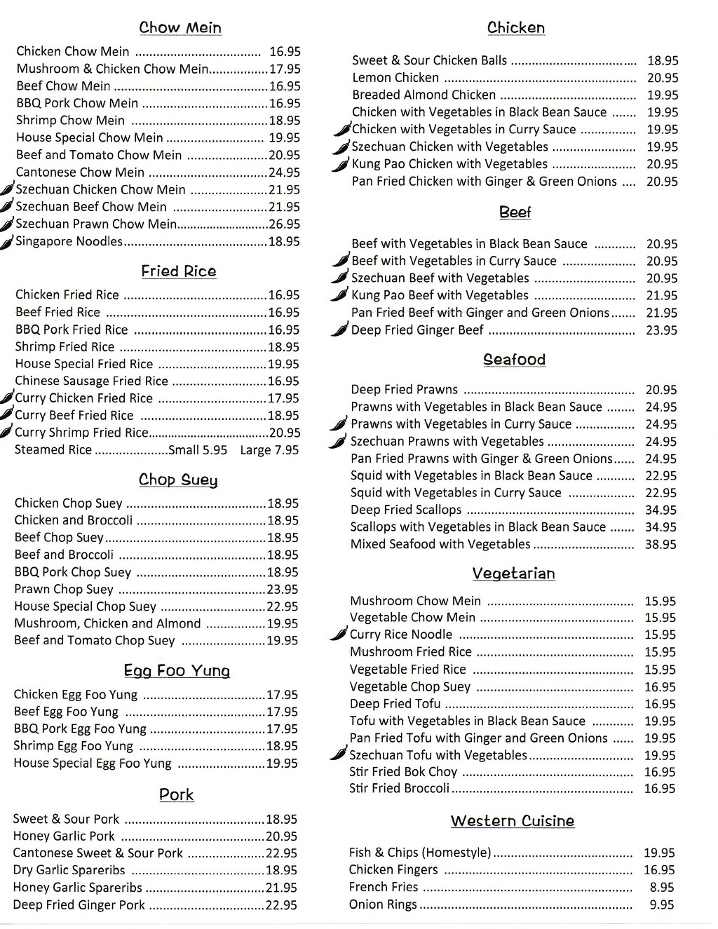 Menu page 2